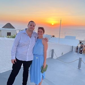 Ramy Brook baby blue long dress size small